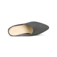 thumbnail image 4 of BLISSFUL STEP Women's Slides Block High Heels Slip on Pointed Toe Slide Mules Grey 9.5, 4 of 7