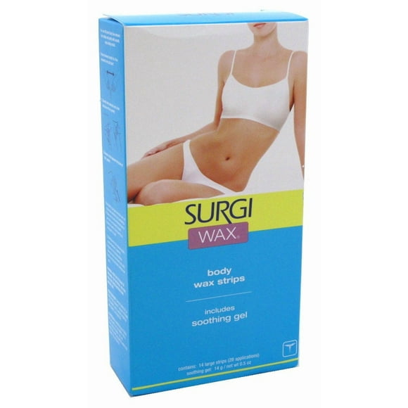 Surgi Bandes de Cire au Miel pour le Corps 14 Unités (28 Applications) (Lot de 3)