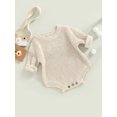 thumbnail image 3 of Bagilaanoe Newborn Baby Girl Boy Rompers Sweater Long Sleeve Knitted Bodysuits 3M 6M 9M 12M 24M Infant Autumn Winter One Piece Short Jumpsuit, 3 of 9