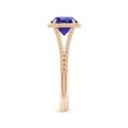 thumbnail image 3 of ANGARA Natural 1.45 ct Tanzanite Twist Rope Split Shank Ring in 14K Rose Gold for Women (Size-7mm) | December Birthstone, Birthday, Anniversary, Jewelry Gift for Women | Natural Tanzanite Ring, 3 of 9