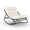 Off-white, variant on GOCAPTAIN Rocking Chair Outdoor Rocking Chair – Oversized Heavy Duty Metal Frame Patio Rocker with Thick Waterproof Cushion, All-Weather Lounge for Porch, Garden, Living Room – Gray