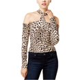 thumbnail image 1 of Blusa tipo túnica Guess con gargantilla para mujer marrón pequeña, 1 of 1