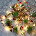 thumbnail image 5 of Adornos navideños Laklulu: lámpara LED de cobre, piñas y agujas, 5 of 5