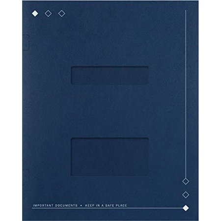 Tax Return Folder with Side-Staple Tabs, 50 Count