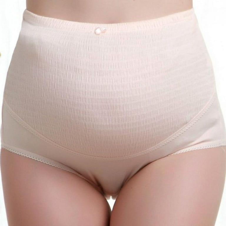 Ukiwinvo Women's Cotton Maternity Panties Ladies Breathable The Bump  Pregnancy Postpartum Underwear Multi-PackS-XXL
