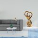 thumbnail image 2 of Organizador de pared plegable con ganchos para baño o armario, con figura de pareja. Ideal como regalo de aniversario, para la familia, toallas, batas, 2 of 8