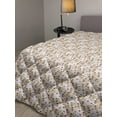 thumbnail image 2 of Tropical Down Alternative Comforter, Exotic Leaves and Blossoming Flower Petals Jungle Flora Motif Pattern, Microfiber Quilt for All Season, 5 Sizes, Pink Orange and Quartz, by Ambesonne, 2 of 3