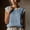 Light Blue, variant on Womens Cotton Linen Tank Tops Casual Boho Eyelet Embroidery Crewneck Sleeveless Tee Tops Trendy Soft Loose Fit Basic Shirts for Beach Vacation Party