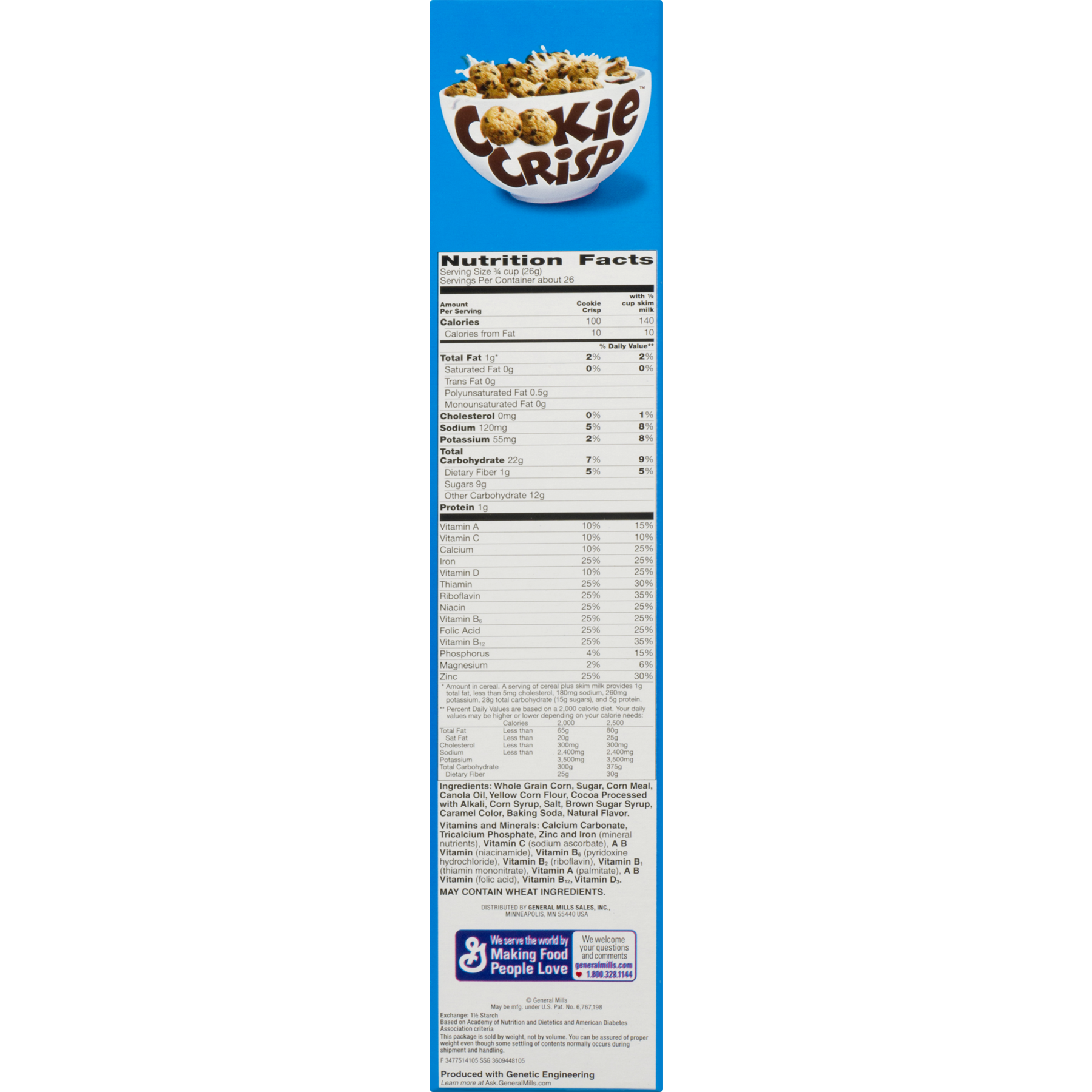 Cookie Crisp Cereal Nutrition Facts Cookie Crisp Cereal Nutrition Facts