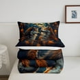 thumbnail image 5 of Wolf Comforter Set Dream Catchers Quilt Bed Set,Boho Feather Galaxy Bedding Sets s,Woodland Animals Duvet Insert,Exotic Bohemian Decor, 5 of 7