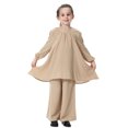 thumbnail image 2 of KYAIGUO Kids Toddler Girls Two Piece Outfits Baby Spring Fall Long Sleeve Shirt Tops and Wide Leg Pants Set for 1-12 Years Old, 2 of 10