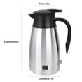 thumbnail image 3 of HURRISE Household Travel Kettle, Electric Hot Water Cup,12V / 24V 1000ml Car Truck Electric Heated Hot Water Kettle Bottle Hot Water Cup, 3 of 8