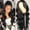 Black, variant on Golden Blonde Long Wavy Lace Front Wig for Women, Curly Synthetic Wig Heat Resistant Natural Looking Wigs(Gold,One Size)