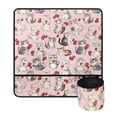 thumbnail image 2 of HELLHERO Storage Bag Sewing Machine Mat Easy to Clean Sewing Accessories for Mom Wife Present Travelling and Sewing Classes, Christmas Cat, 2 of 5