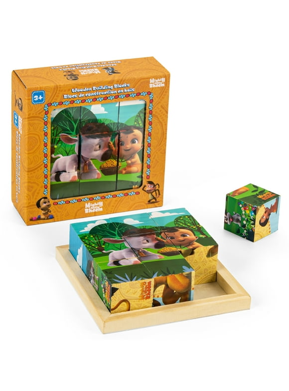 Mighty Little Bheem- 9 Piece Wooden Puzzle Blocks