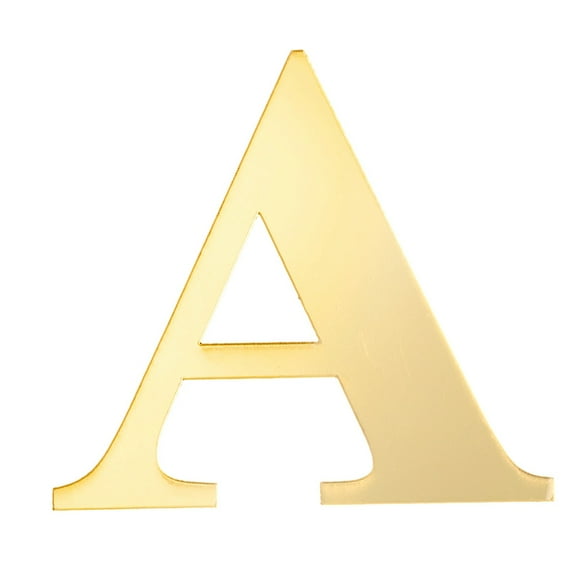 1pc Acrylic Mirror Wall Sticker 26 Letters English Alphabet DIY Party Decoration Gold English Letter Decal Home Decor 10x8x1cm