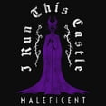 thumbnail image 2 of Junior's Sleeping Beauty Maleficent I Run This Castle Racerback Tank Top Black Medium, 2 of 5