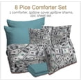 thumbnail image 2 of Cama en una bolsa de un billete de cien dólares de impresión juegos de cama Twin 8 piezas de dinero, 2 of 6