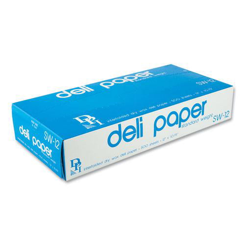 SW-12 2/PK Durable Packaging Interfolded Deli Sheets 12" x 10 3/4" 500/Box 