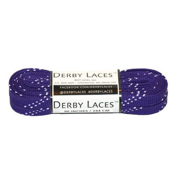 Derby Pomme Violette - Plate, 10 Mm de Large, pour Bottes, Patins, Roller et Patins de Hockey (60 Pouces / 152 cm)
