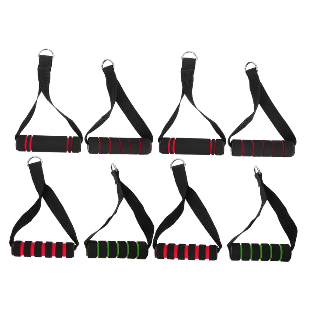 LEORX 8Pack Ergonomic Handle Plastic Nylon Foam Fitness Handles for Resistance Training Pull Ups Home Workout