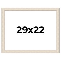 29x22 Frame White Real Wood Picture Frame Width 1.75 inches | Interior Frame Depth 0.5 inches |