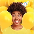 thumbnail image 3 of Prextex 75 Yellow Party Balloons 12 Inch Yellow Balloons with Matching Color Ribbon for Yellow Theme Party Decoration, Weddings, Baby Shower, Birthday Parties Supplies or Arch Décor - Helium Quality, 3 of 6