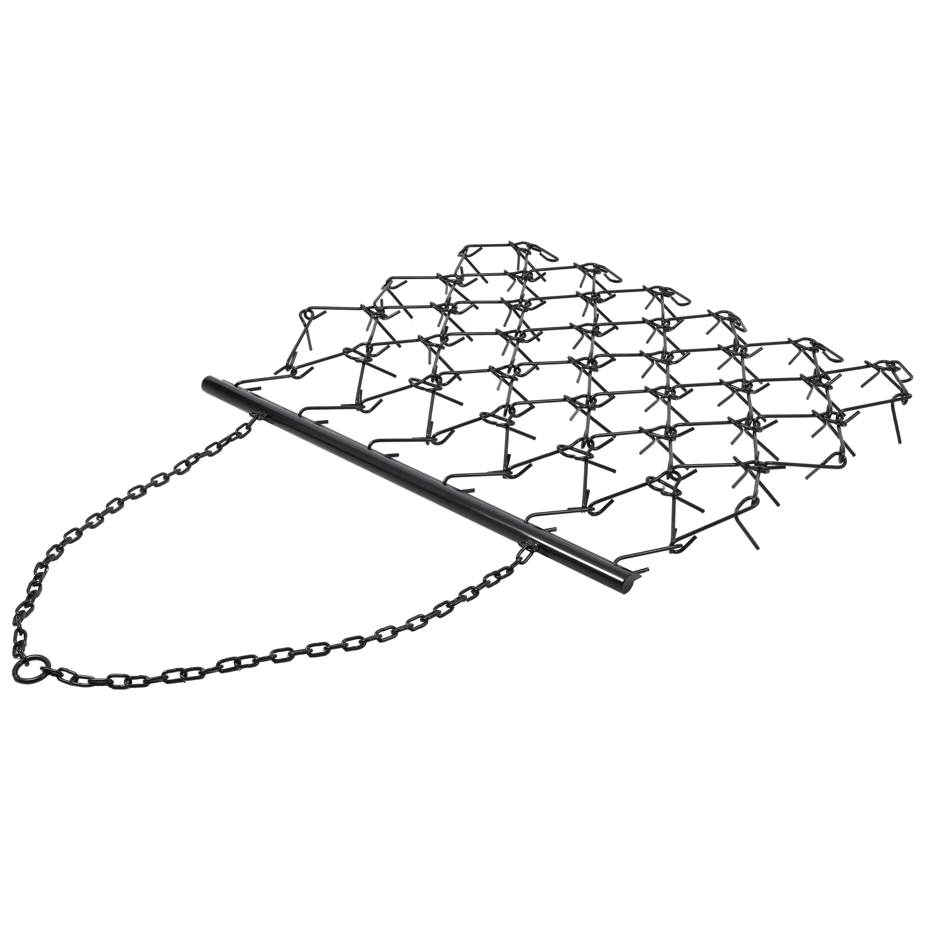 5FT Drag Harrow & Field Leveler, 6 Rows of Teeth, Heavy-Duty Steel, ATV/UTV Towable