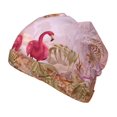 thumbnail image 2 of Rateoe Flamingos In The Tropical Forest Kids Beanie Warm Knit Beanie Hats Boys Girls Winter Hat Soft Slouchy Hats for Kids, 2 of 7