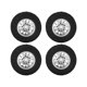thumbnail image 2 of Llanta de rueda de 55mm, neumático de goma con acoplador de contrapeso de latón para piezas de coche AXIAL SCX24 1/24 RC, 4 Uds., 2 of 10