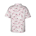 thumbnail image 3 of Daiia Cute Bow Tie Hawaiian Shirt for Men Gentle Cotton Regular Short Sleeve Casual-XX-Large, 3 of 9