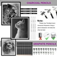 thumbnail image 5 of HIFORNY 60 Pcs Drawing Kit Sketching Pencil Set,Sketch Pencils Art Supplies with 3-Color Sketchbook,Graphite,Charcoal,Drawing Pencils for Adults Artists, 5 of 7