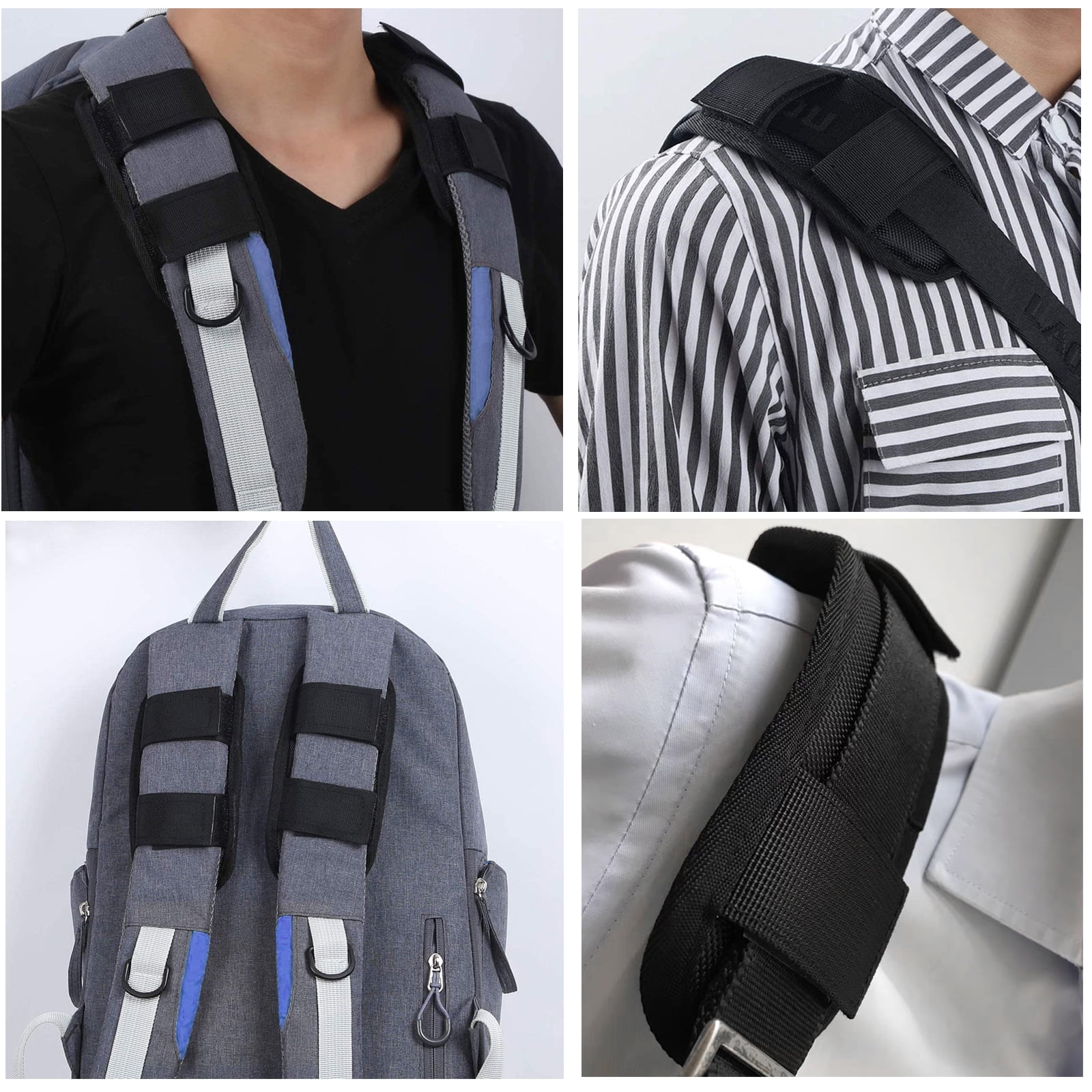KEQKEV Detachable Shoulder Strap Pad Bag Shoulder Pad Rifle Sling Pad for  Backpack, Camera, Laptop, Messenger, Guitar (2 Pack)