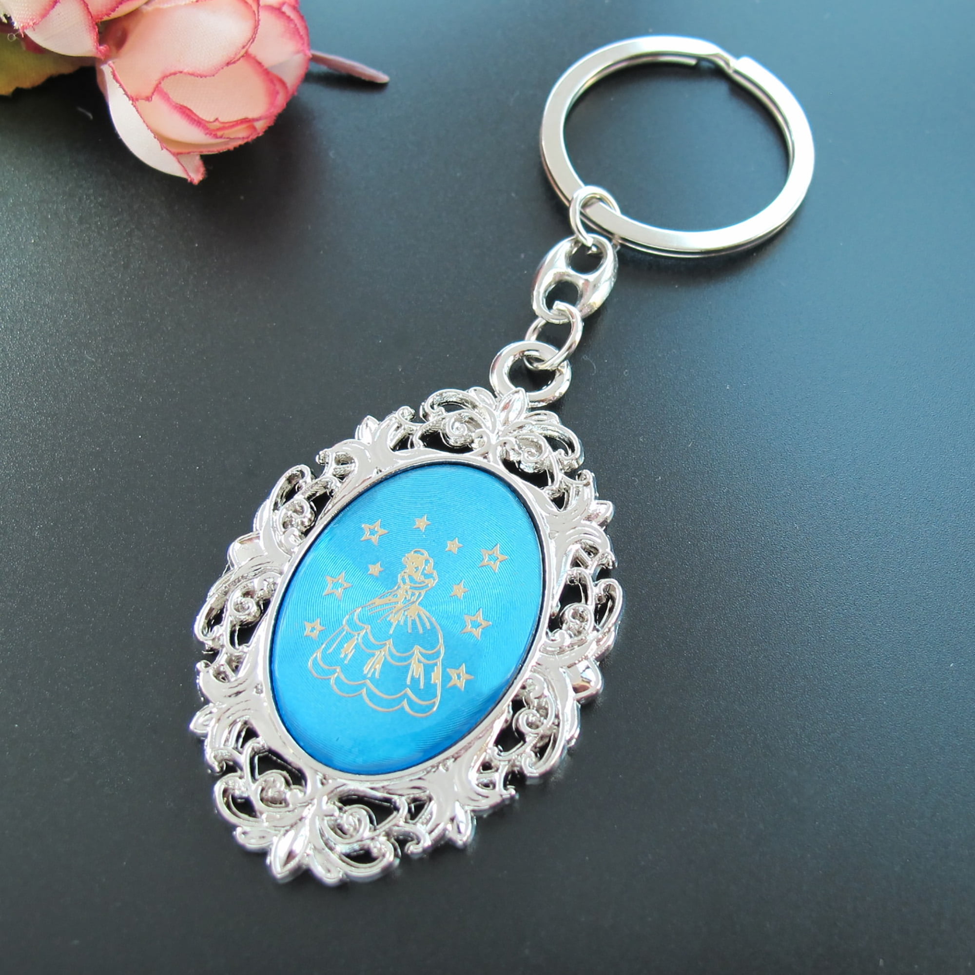 12 Quinceanera Keychain Cinderella Theme Party Favor Sweet 15/ Sweet 16