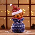 thumbnail image 4 of Bolsas De Dulces De Navidad Bolsa De Manzana Con Cordón Diseño 3D Muñeco De Nieve Santa Reno Oso Bolsas De Navidad De Tela Para Fiesta De Navidad 4 Uds seitruly HA044217-02, 4 of 6