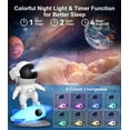 thumbnail image 4 of Aukfa Astronaut Galaxy Projector 13-in-1 Ultra Clear Planetarium Star Projector with Rocket Night Light for Kids & Adults, Bedroom Ceiling Space Decor, 4 of 8