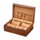 thumbnail image 1 of Caja de reloj con brazalete de madera, vitrina de reloj a prueba de polvo, caja de almacenamiento de colección, protección de reloj con , regalo de cumpleaños 7 almohadillas Sunnimix Caja de reloj, 1 of 8