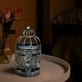 thumbnail image 5 of Small Metal Hanging Candle Holder Decorative Candle Lantern Vintage Tabletop Lantern Centerpiece for indoor and outdoor Party C, 5 of 7