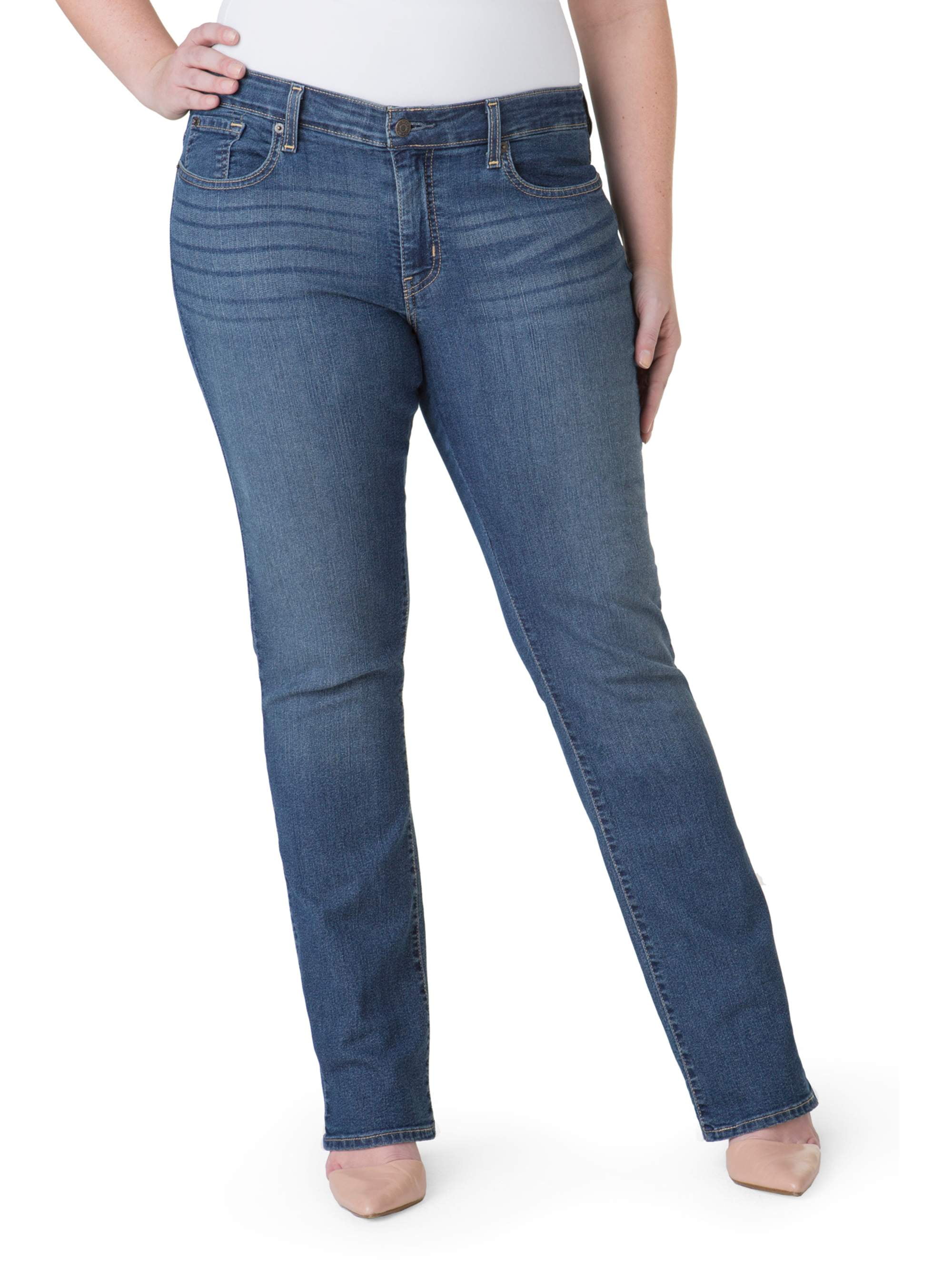 signature modern straight jeans