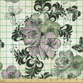 thumbnail image 2 of Ambesonne Vintage Fabric by the Yard Upholstery, Nostalgic Floral Pattern, 2 Yards, Multicolor, 2 of 5