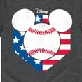 thumbnail image 3 of Disney - Americana - Mickey Baseball Flag Diamond - Toddler And Youth Short Sleeve Graphic T-Shirt, 3 of 5