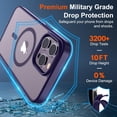 thumbnail image 3 of Funda magnética SUPFINE para iPhone 14 Pro, color morado oscuro, 3 of 7