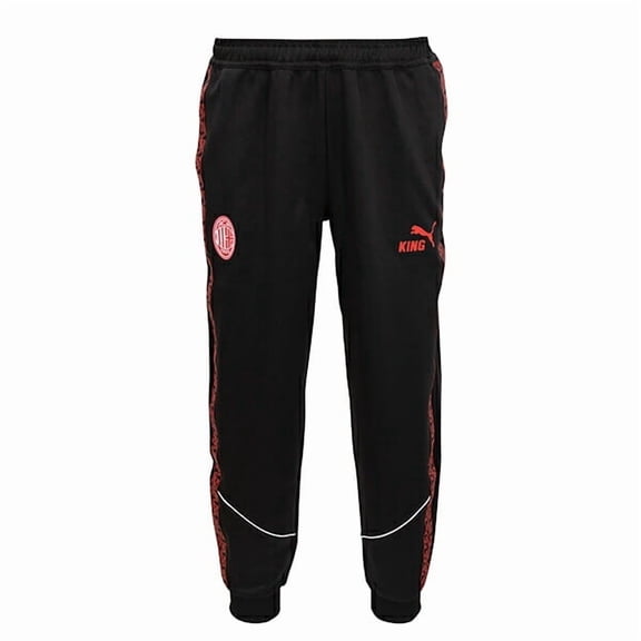 Puma Mens ACM King Anthem Pants, Color Black/for All Time Red (S)
