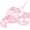 Pink, variant on 1 Branch Artificial Leaves Ginkgo Leaf Hollow Gold Fan Shaped Lustrous 3 Forked Flower Arrangement Fake Foliage Branch Home Decoration