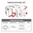 thumbnail image 5 of ZICANCN Round Table Cloths 60 Inch, Celebrating Christmas Candy Table Cover Waterproof Washable Outdoor Picnic Tablecloth, 5 of 8