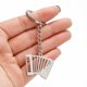 thumbnail image 1 of Llavero de metal de acero inoxidable bolso adornos lindo acordeón niñas colgante accesorios, 1 of 4