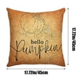 thumbnail image 3 of Last Chance Qaailabf 4 Styles Of Thanksgiving Pillows Covers 18x18 Inch Thanksgiving Linen Pillowcase For Sofa And Home Decor, 3 of 6