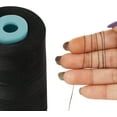 thumbnail image 3 of IBA Indianbeautifulart All-Purpose Sewing Thread 5000 Yard Spools 100% SpunPolyesterCone Connecting Serger Thread For DIY Crafts, Over Lock,Hand StitchingPack Of 1 (Black), 3 of 6