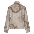 thumbnail image 6 of Jackets for Women Winter Coat Jackets Flannel Stand Collar Jacket(Elegant Beige Floral Wallpaper Design,Size:S-4XL), 6 of 7
