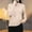 Beige, variant on UTSJKR Women's Knitted Hoodies Casual Long Sleeve Drawstring Knit Textured Sweaters 2026 Fashion Solid Color Dressy Pullovers Black L